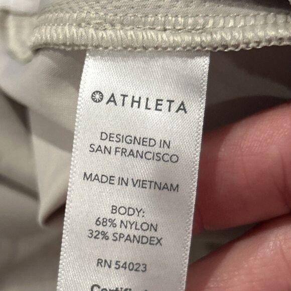 Athleta Cosmic Skirt Womens XL Knee Length Modest Athletic Beige Pockets NEW - Picture 5 of 7